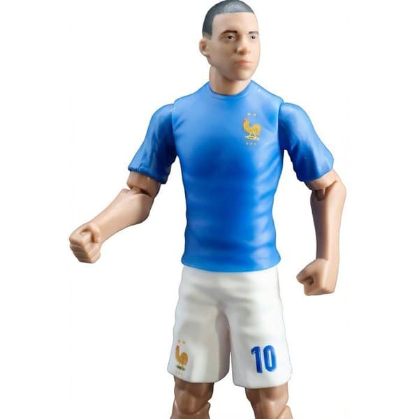 Rörlig figur - Frankrikes lag - MEGABLEU - Mbappé nummer 10 - 20 cm