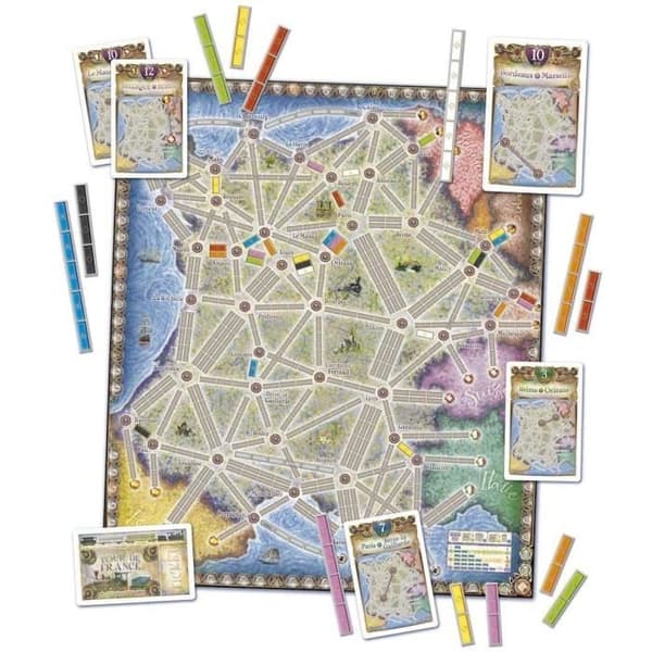 Rail Raiders - Förlängning: Frankrike/Old West - Asmodee - Brädspel - Brädspel