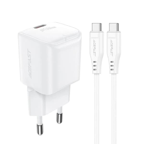 Nätadapter - ACEFAST - A77 - 30 W - Typ-C - GaN - Power Delivery-laddare