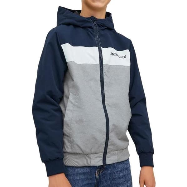 Barnjacka - Jack & Jones - Jjerush Blocking - Marinblå - 10 år - Utan ärmar