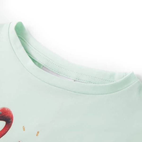 T-shirt barn ljus mint Multi-storlekar