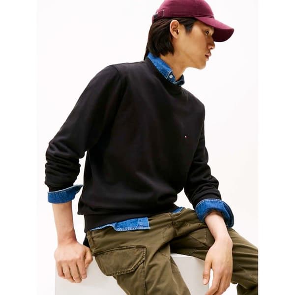 Pull Tommy Hilfiger Essential Flag Embroidery Crew Neck Herr