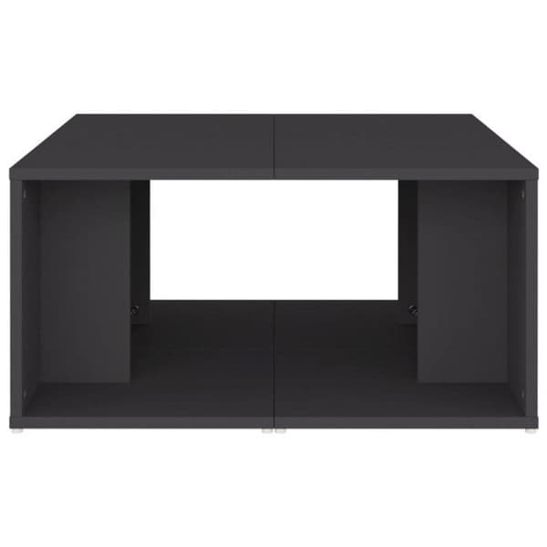 vidaXL Soffbord 4 st Grå 33x33x33 cm Spånskiva