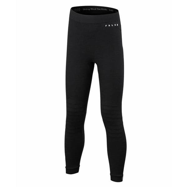 Leggings Barn Falke Wool-Tech - svart