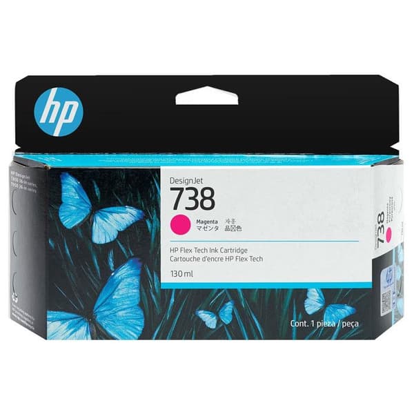 HP Bläck/ 738 130-ml MGT DesignJ