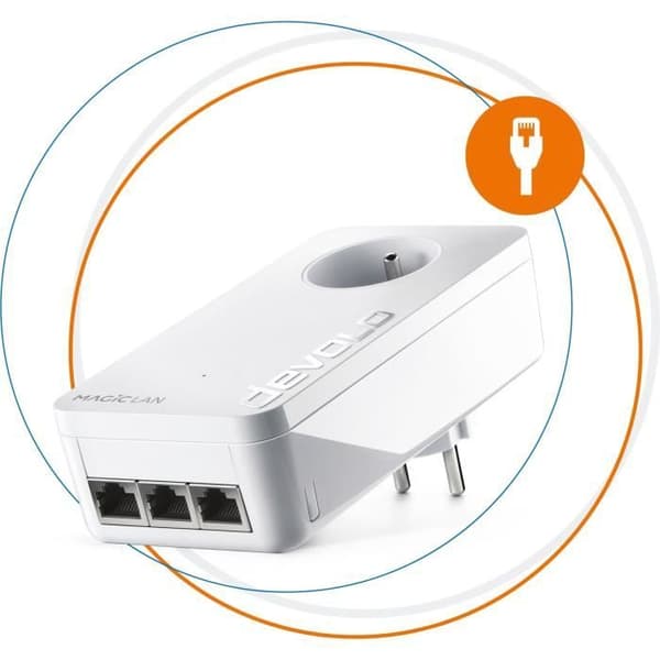 DEVOLO Magic 2 Triple LAN - Förlängning - 1 3xGigE-adapter - 2400 Mbits/s