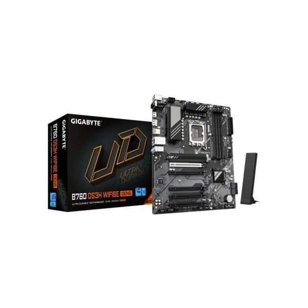 Moderkort - GIGABYTE - B760 DS3H WF6E GEN5 - ATX-format - Chipset Intel B760 - PCIe 5.0