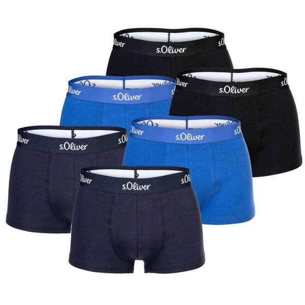 s.Oliver Kalsong Herr - ,Förpackning med 6,6-pack Trunk (Hipster Boxershorts)