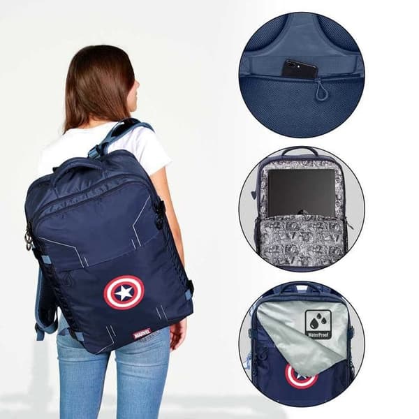 Mercury Ryggsäck - Captain America Utrustning - Blå - One Size