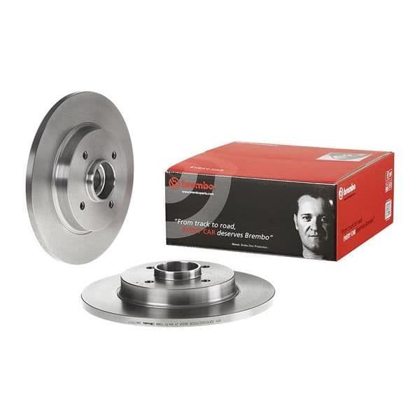 BREMBO Bromsskiva med lager 08.A729.17