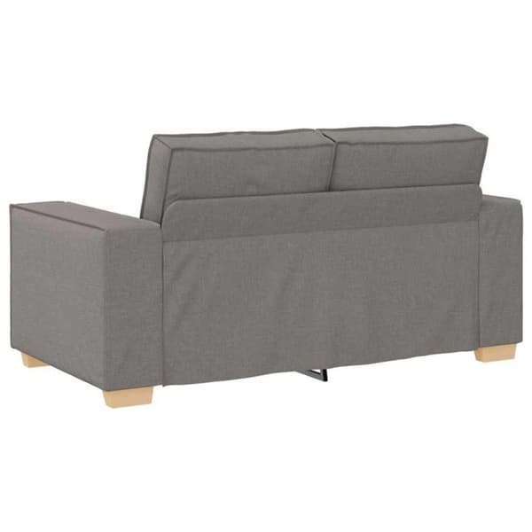 Soffa 2 platser Taupe 120 cm Tyg