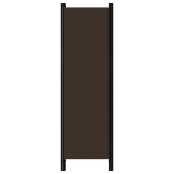 vidaXL 3-Panel Rumsavdelare Brun 150x180 cm
