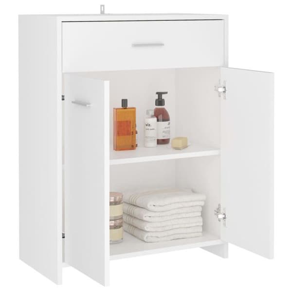 vidaXL Badrumsskåp Vit 60x33x80 cm Spånskiva