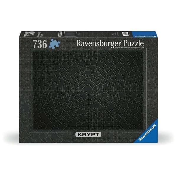 Ravensburger pussel krypt svart, 736 bitar.