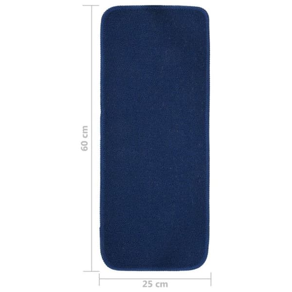 vidaXL Trappmatta 15 st 60x25 cm Mörkblå Rektangulär 340398