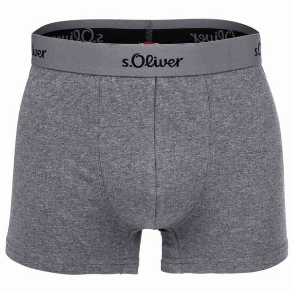 Kalsonger Herr - s.Oliver - Pack om 3 - Enfärgad - Elastisk Midja - Stretchbomull
