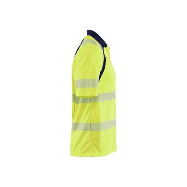 Polo med hög synlighet - BLAKLADER - Gul/marinblå - Man - Vuxen