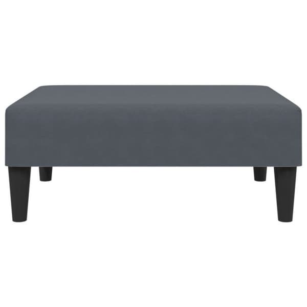 Reposefot mörkgrå 77x55x31 cm sammet