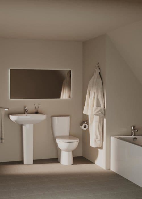 WC-lock - IDEAL STANDARD - E3355HY - Universell - Härdplast - Dämpning