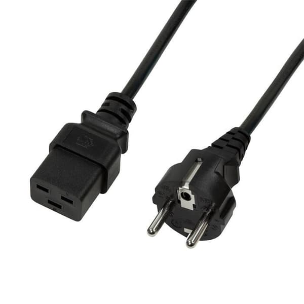 LOGILINK CP152 SVART ELKABEL 1,8 M CEE7-7 IEC C19