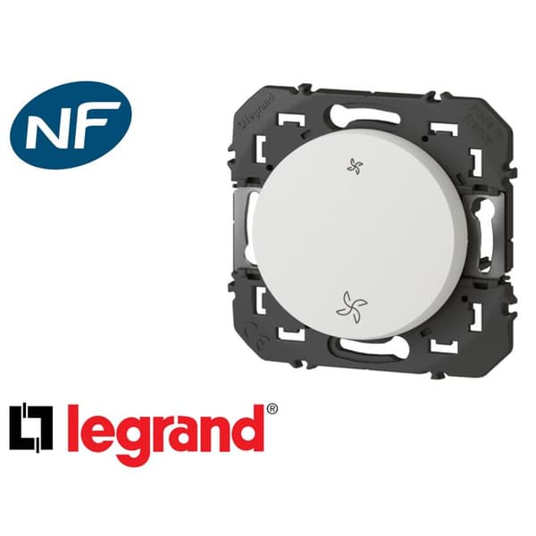 VMC-kontrollbrytare - LEGRAND - 600007 - Vit - Elektrisk - Klar att installera