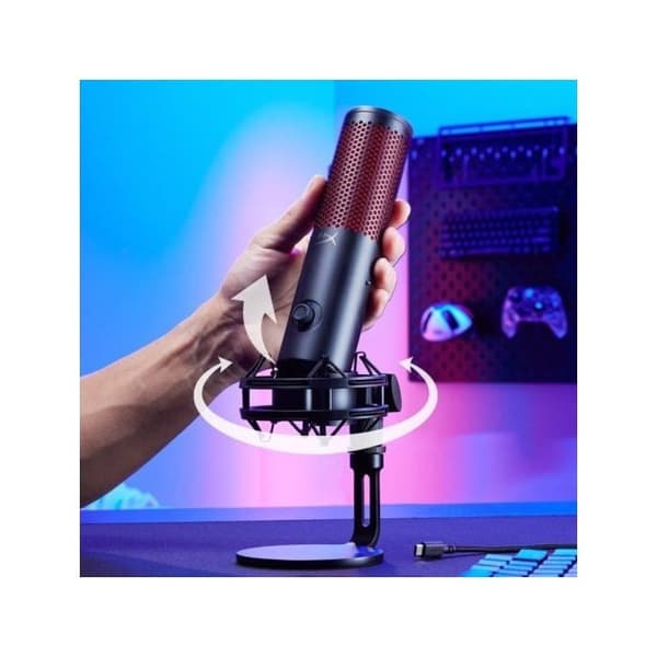 HyperX Quadcast 2 Gamingmikrofon för USB-kondensatorströmning i vitt