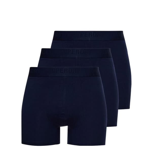 Boxershorts i trepack rikaste marinblå - Superdry