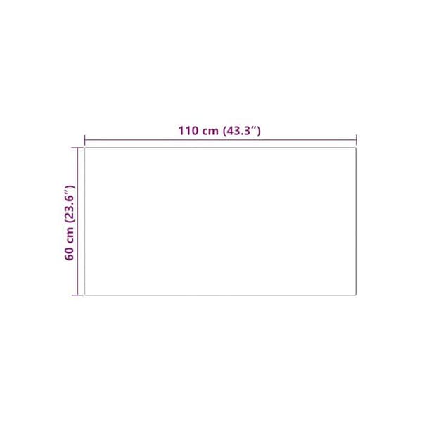 Fuskullt matta - vidaXL - 60x110 cm - Vit - Polyester - Super mjuk - Hållbar - Rektangulär