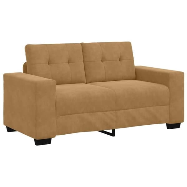 Kanapé Loveseat Brun 120 cm Velour