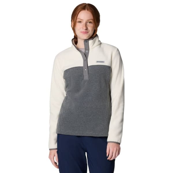 Columbia Benton Springs 1/2 Snap Pull-Over II Dam Grå - Polyesterfleece