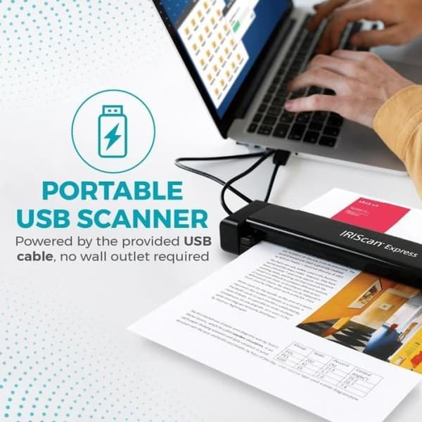 Bärbar scanner - GENERISK - IRIScan Express - USB - A4 - 8 sidor/min - revolutionerande OCR