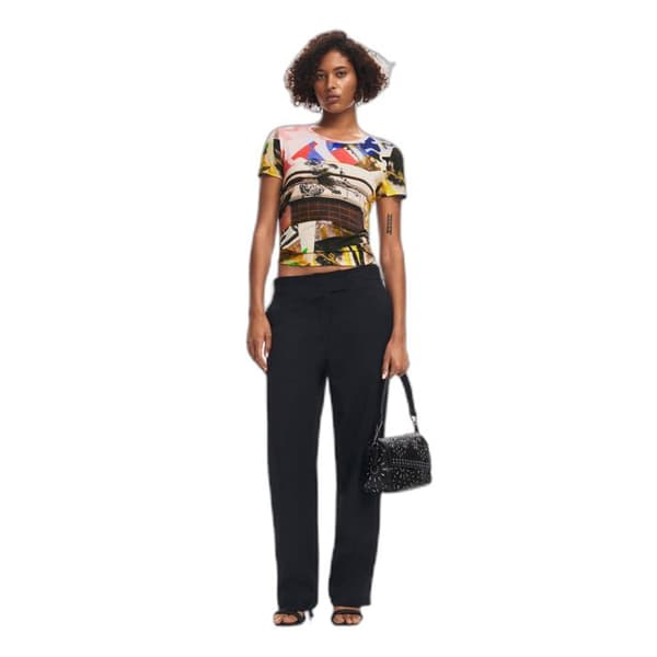 T-shirt dam Desigual Collage