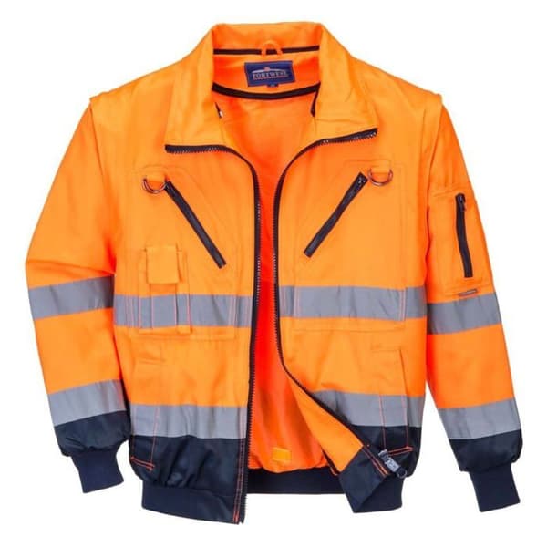 Pilotjacka 3 i 1 HV-Orange-M - PORTWEST - PJ50