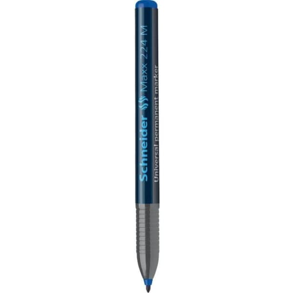 Permanent marker - SCHNEIDER - Maxx 224 - Blå färg - Medium spets - Oföränderlig