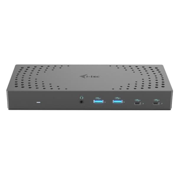 USB 3.0/USB-C dock - I-Tec - Thunderbolt 3x 4K Gen 2 - Strömförsörjning 100W - Svart - One size