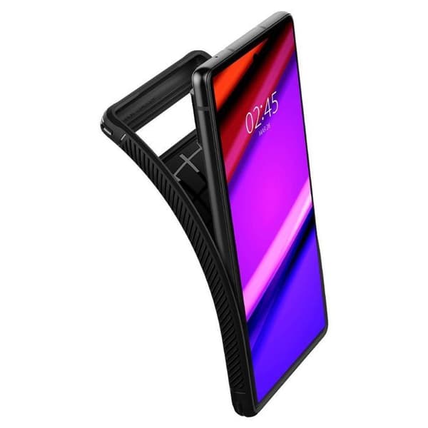 Fodral - SPIGEN - Google Pixel 6 - Svart - Flexibelt silikon - Air Cushion™