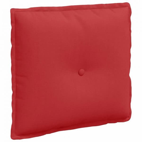 Ryggkudde - VIDAXL - 50 x 19 x 45 cm - Röd - Polyester - Rektangulär