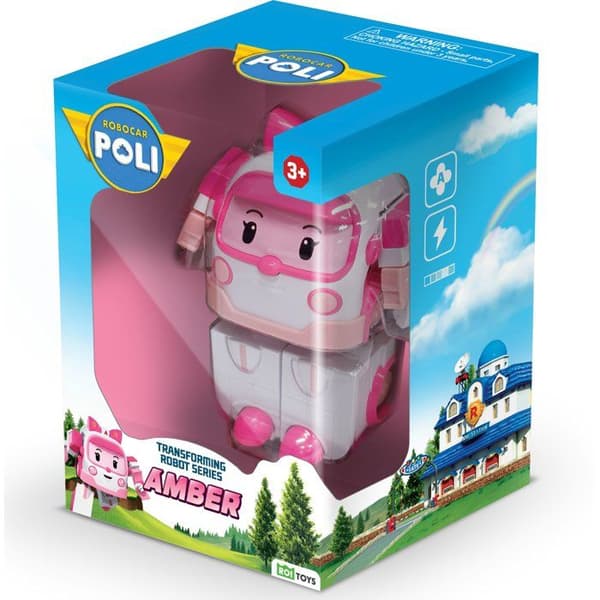 Figurinerobot 10 cm - Silverlit – Robocar Poli – Transformationsfordon Ambre 2-i-1
