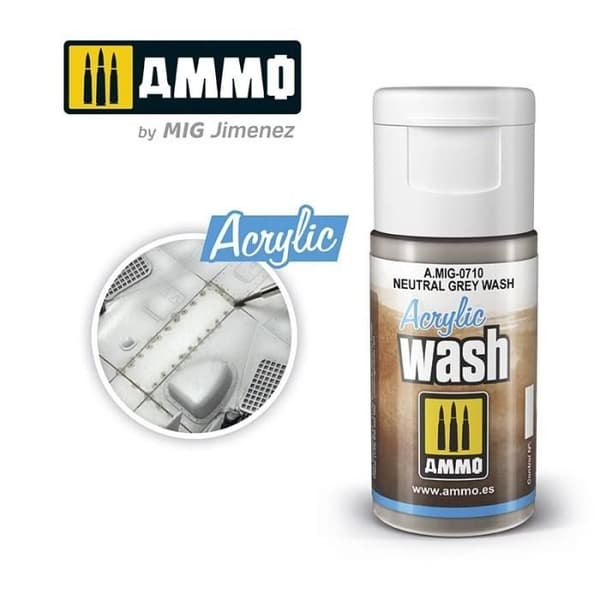 Acrylic Wash AMMO av Mig Jimenez - Neutralgrå