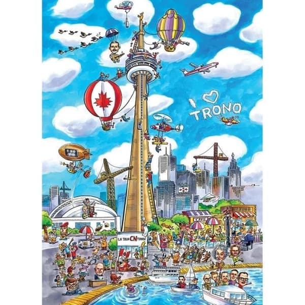 (CBL53502) - Cobblehill Pussel 1000 bitar - DoodleTown: Toronto