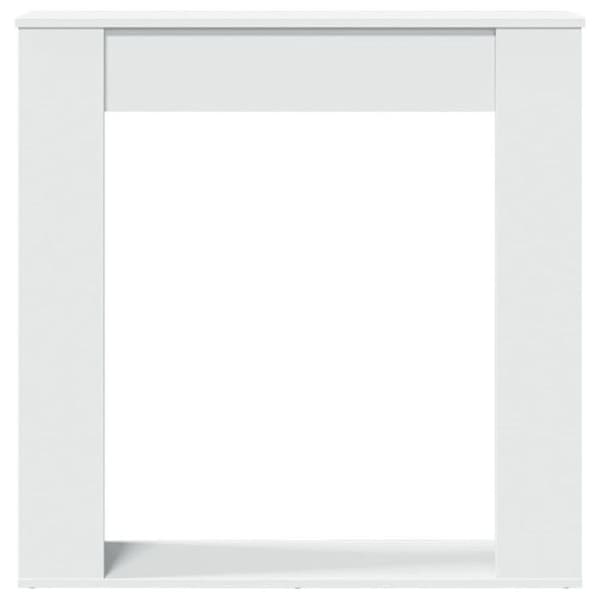 Vit MDF vit 100x20x100 cm ingenjörsträ