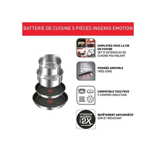 Casserolle Tefal Ingenio Emotion L897S504