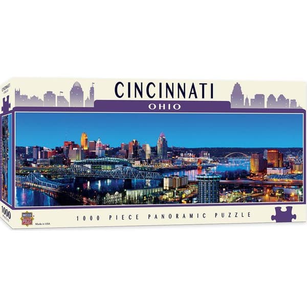 Master Pieces pussel Stadsvyer - Cincinnati - pussel 1000 bitar