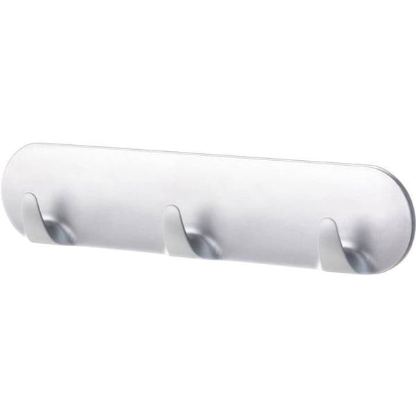 Skena för krokar - TESA - Multikrok Chrome - 3 krokar - 4 Powerstrips - Enkel installation