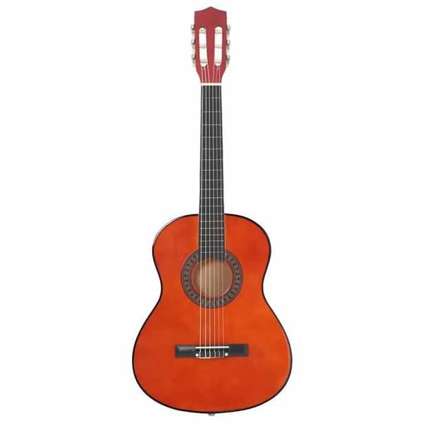 vidaXL klassisk gitarrset för barn och nybörjare 8 st 3/4 36"