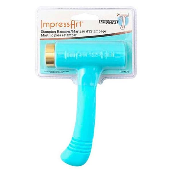 Gravyrhammare - ImpressArt - Ergo Angle - Utbytbart Huvud - Grön - 15 cm