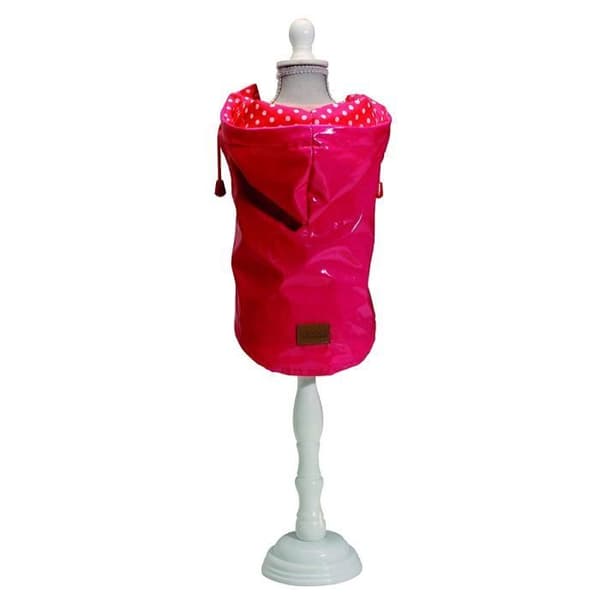 Vattentät kappa - Croci - Raindrop Cherry - 25 Cm - Elastiska tassar - Koppelhål