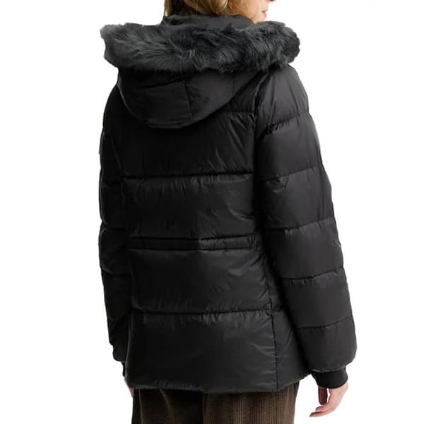 Svart Doudoune Dam Calvin Klein Jeans Mid Down