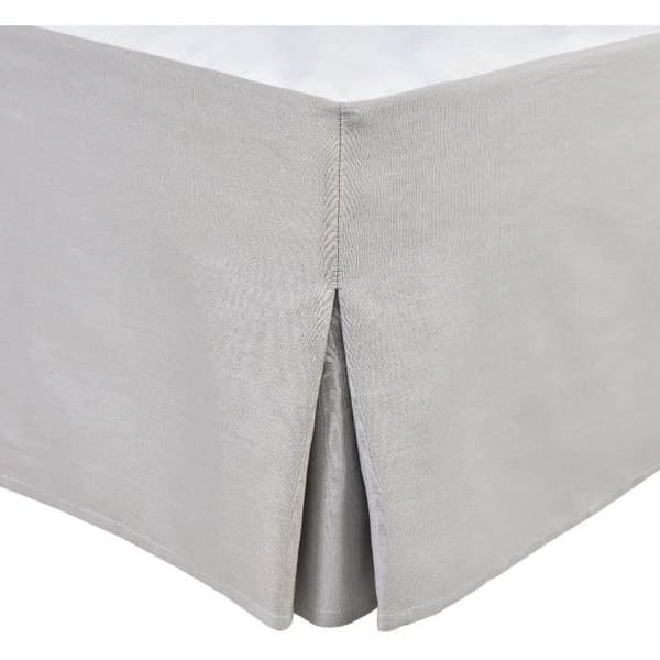 Cache sommier - HOME LINGE PASSION - 180 x 200 cm + 30 cm - Ljusgrå