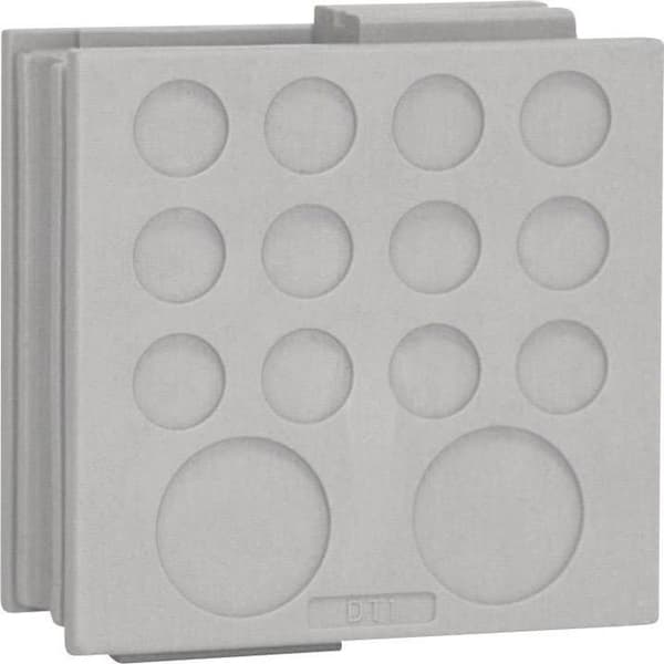 Icotek Kabelgenomföringar DT 1 41500 Ø max. terminaler 12,2 mm Grå elastomer 1 st.